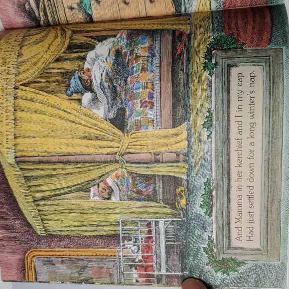 VTG "The Night Before Christmas" Book Children's Santa Story Clement C. Moore - Picture 9 of 17